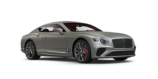 Bentley Santo Domingo Bentley GT Speed coupe in Extreme Silver paint front 34
