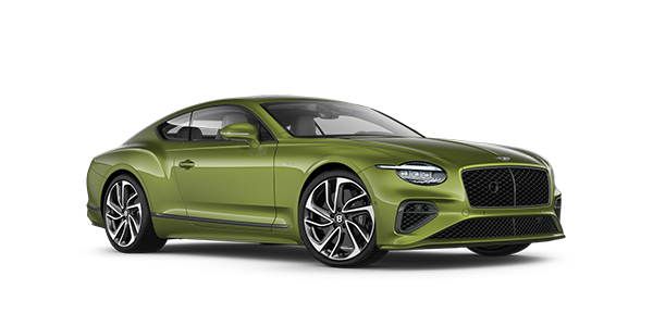Bentley Santo Domingo New Bentley Continental GT Speed coupe in Tourmaline green paint with 22 inch sports wheel